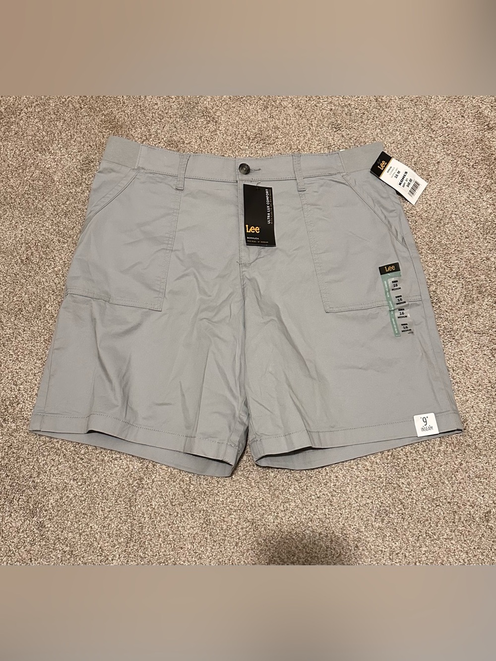 Lee Women's Light Gray Bermuda Shorts
